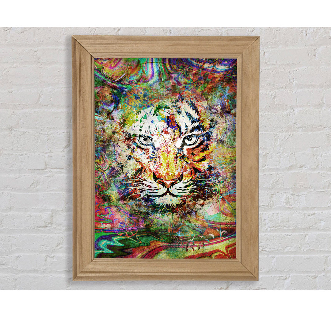 Rainbow Splash Tiger - Druck