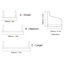 Tablette flottante en bois massif Mekela-318570637