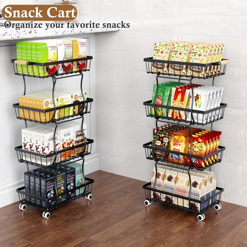 Noriah 33.7'' H x 14.49'' W Utility Cart with Wheels