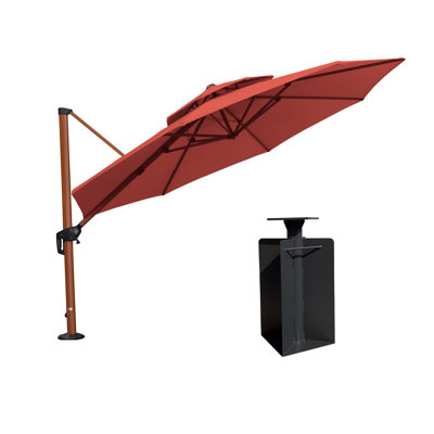 Parasol en porte-à-faux avec levier à manivelle 144 po Selwa