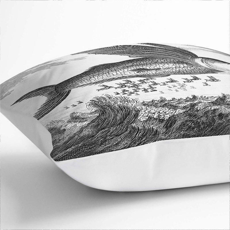 Square Throw Cushion, White, 40cm H x 40cm W x 15cm D