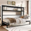 Lit escamotable simple avec tablettes, lit escamotable en métal au design pliable et peu encombrant, blanc-1613390346