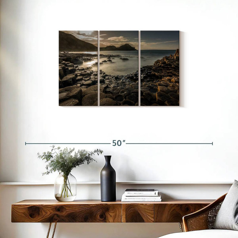 Aime Giant's Causeway At Sunset, 20" H x 33" W