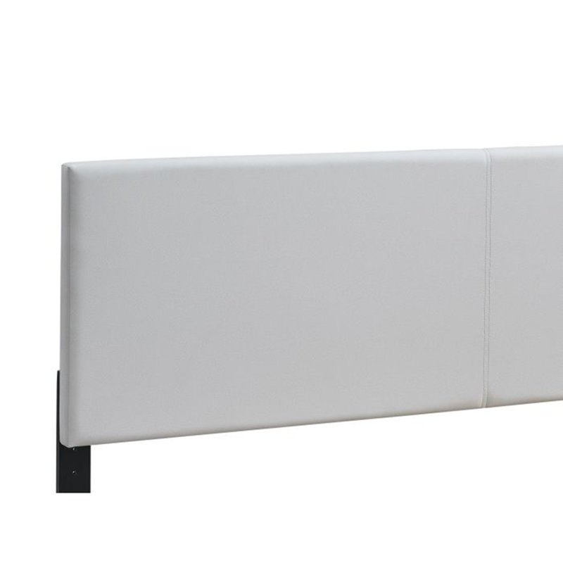 Lit Baron (matelas non inclus), Très grand, Blanc