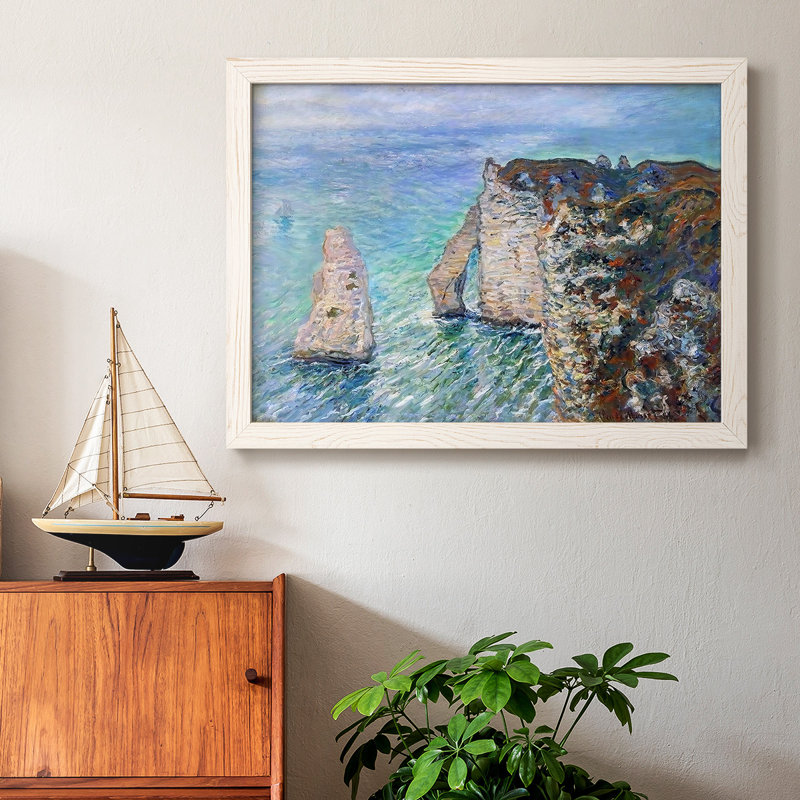 «The Rock Needle and the Porte D'Aval, 1886 Q», reproduction sur toile, Blanc, H 18 po x l 26 po x P 1,5 po