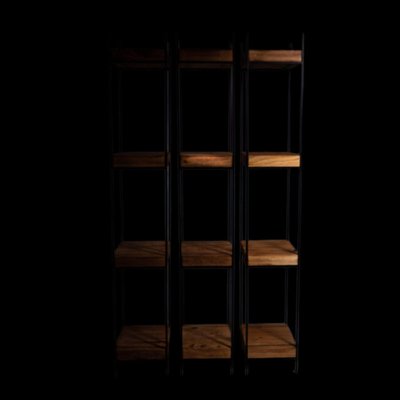 Adetoun 190cm H x 30cm W Steel Etagere Bookcase