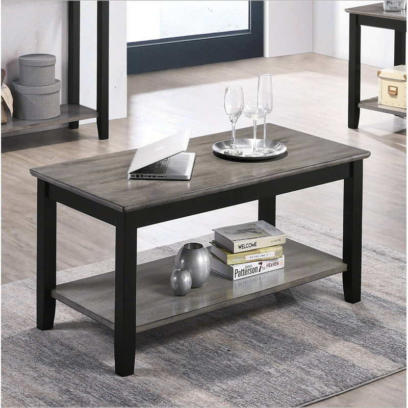 Coffee Table With Open Shelf