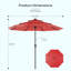 Parasol solaire d'extérieur à 3 niveaux-70206210