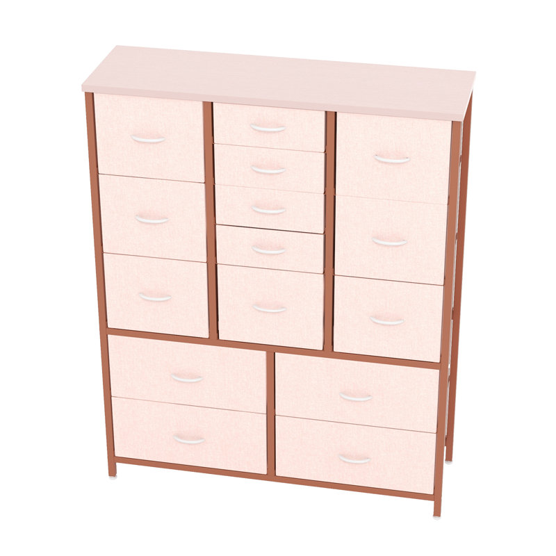 100 cm W Iron Shelving Unit, Pink