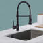 Robinet de cuisine avec douchette rétractable, robinets de cuisine en laiton massif, robinet de lavabo à poignée simple, lavabo commercial-80366154