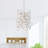 6" Chrome Pendant Light for Home Office, Walk-In Closet – 1-Light Geometric Mini Pendant with E26 Bulb Base – LED Compatible, Angular Crystal Panels – BACL Certified