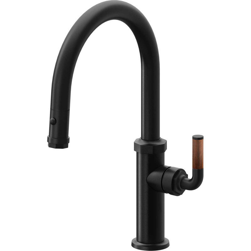 Descanso Kitchen Faucet, Matte Black