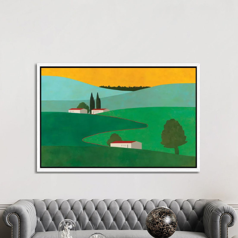 Dafna by Itzu Rimmer - Painting on Canvas, White Framed, 152.5 cm H x 101.5 cm W