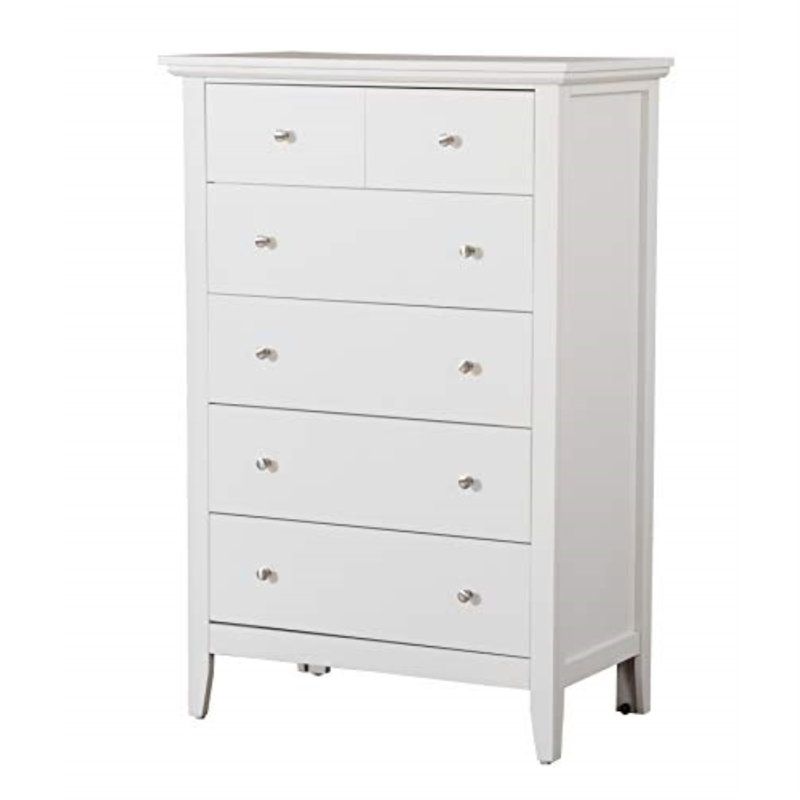 Telscombe Chest 5 Drawer Chest, White