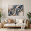 Art mural gris Biomorphic Abstraction 76-76204326