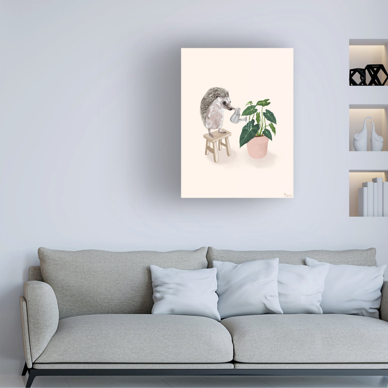 Trinx Tara Royle, art mural sur toile «Happy Gardening II» WAG37689, H 47 po x l 35 po