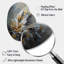 Yara - Asymmetric Glam Feather, impression murale sculpture en métal Freeform-108113230