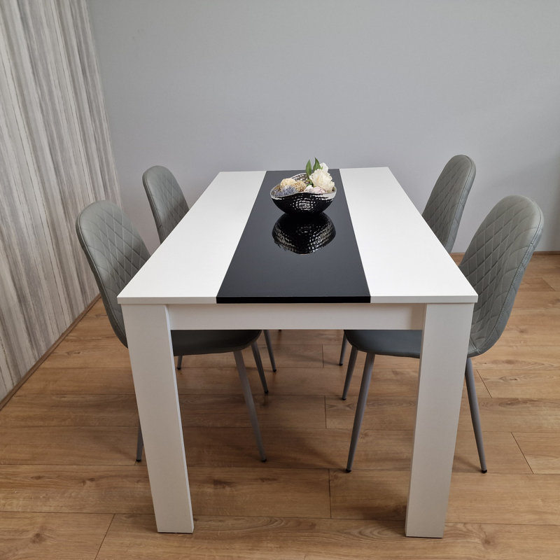 Besnard 4 - Person Dining Set, 75cm H x 117cm L x 77cm W