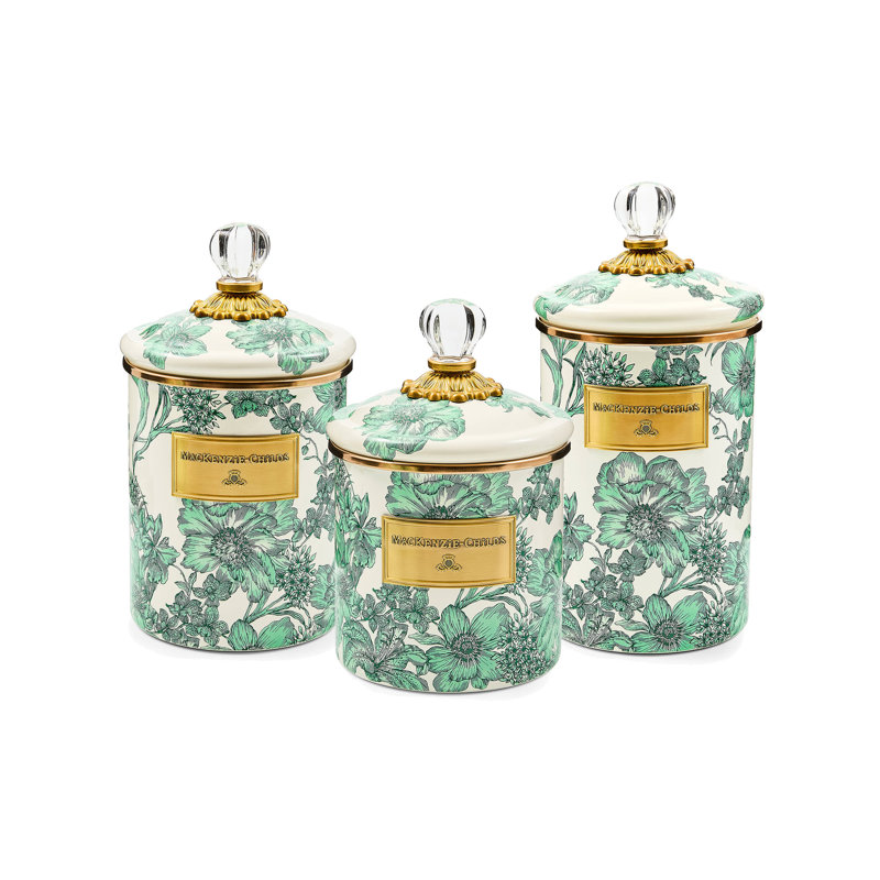Emerald English Garden Canister