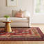 Breesport Oriental Handmade Tufted Wool Red/Beige Area Rug-1999073517