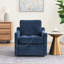 Fauteuil pivotant avec tissu chenille doux-97415408
