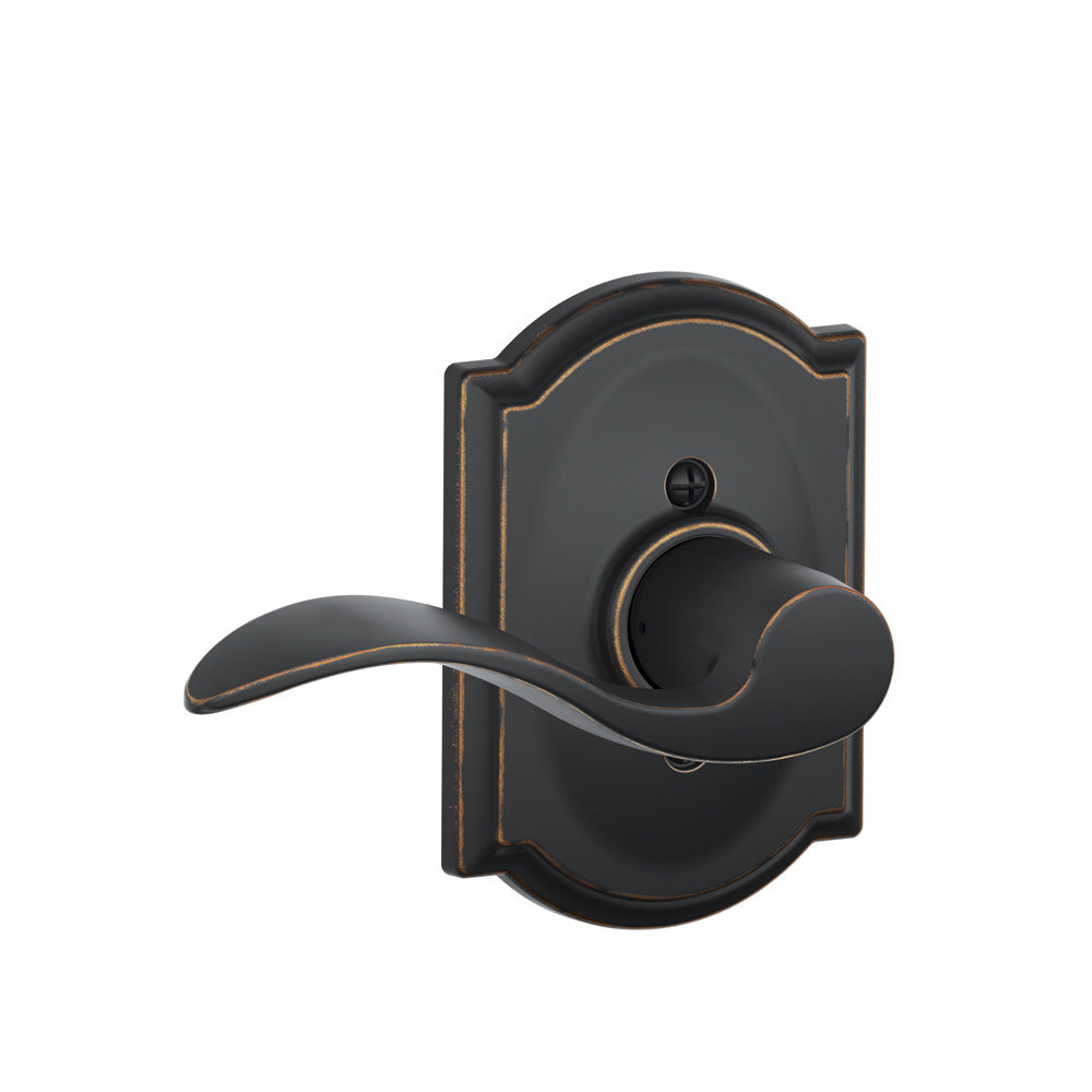 Accent Lever with Camelot Trim Non-Turning Lock Schlage Handle 