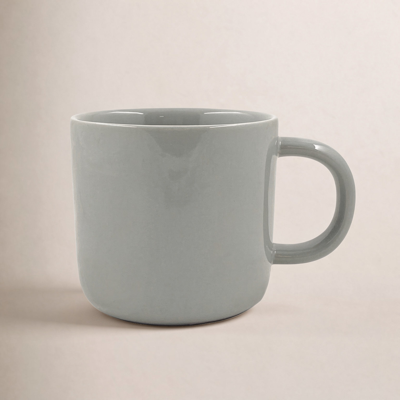 Canvas Home Reims Stoneware Coffee Mug 14oz, Light Gray