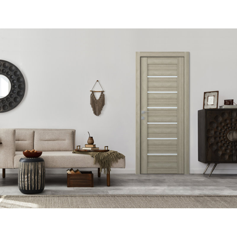 Dalle de porte intérieure en bois givré Elba, 17,75 po x 83,23 po, Shambor