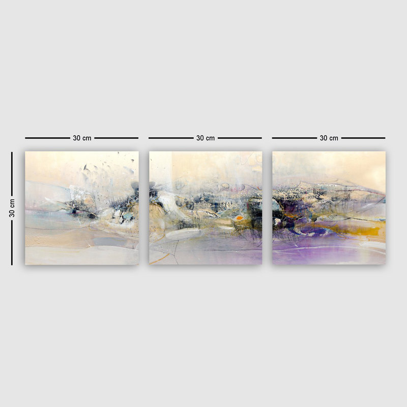 Ensemble de 3 toiles tendues