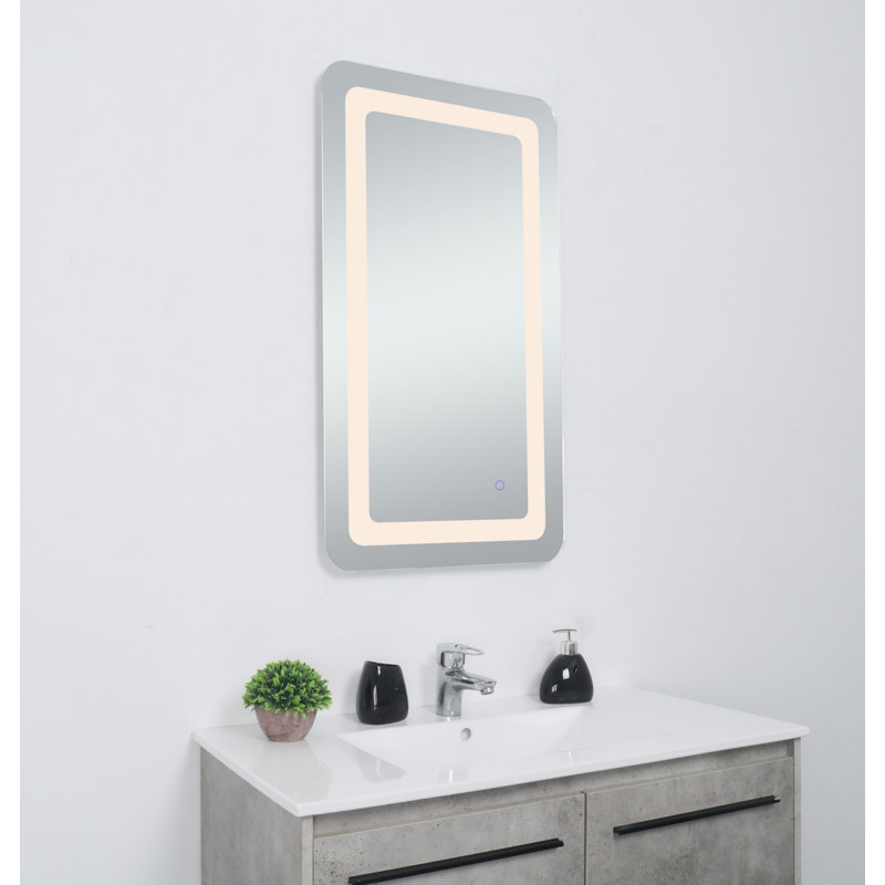 Miroir mural Juliane, Rectangle, 36 po x 20 po