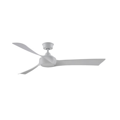 Wrap Custom 60 inch Indoor/Outdoor Ceiling Fan - Matte White with White Washed blades