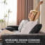 Canapé modulaire en forme de U de Navarrie Boneless de 134 po sans assemblage requis-376060329