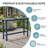 Azaruddin Outdoor Rectangular Counter Height Patio Bar Table HDPE-125978377