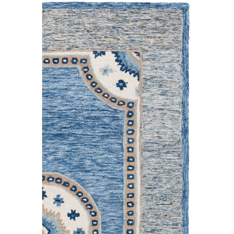 Metro 708 Hand Tufted 80% Wool; 20% Cotton Geometric Rug, Rectangle 3' x 5'