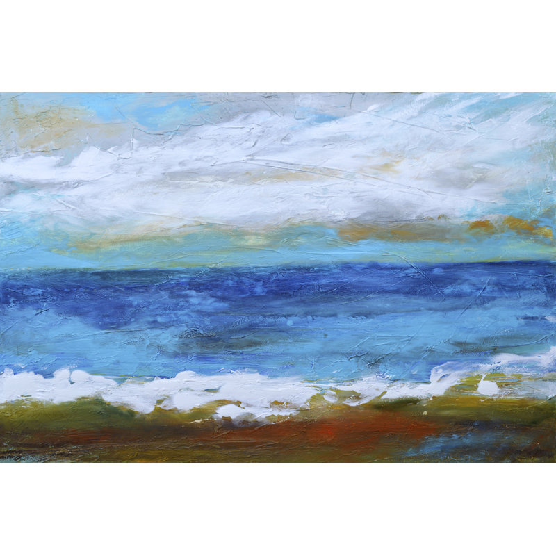 Beach & Sky II by Karen Fields - Wrapped Canvas Painting, 30cm H x 46cm W