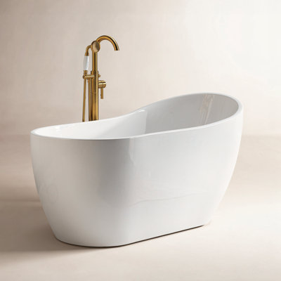 Aether 59" Single Slipper Soaking Bathtub