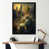 Impression noire sur toile encadrée sélectionné