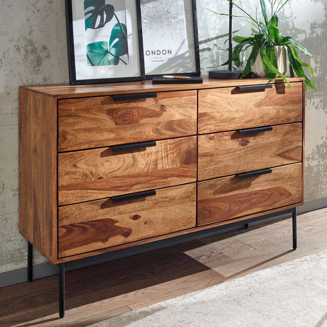 Sideboard Cliburn aus Massivholz 117 cm