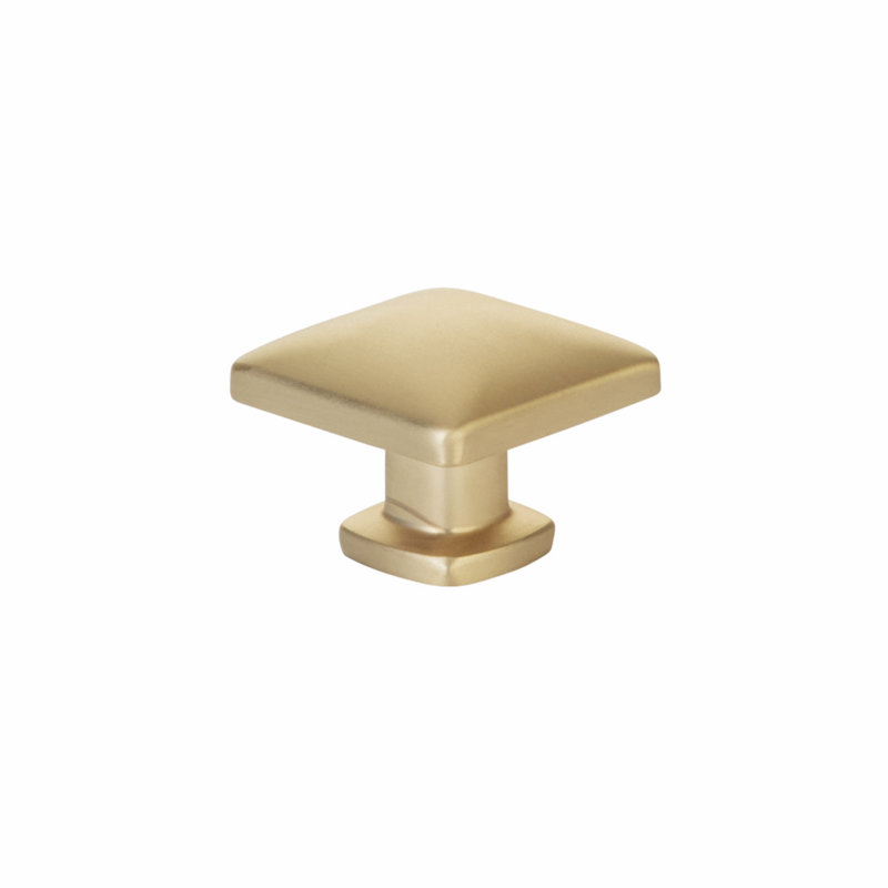 Lawson Square Knob, Satin Brass