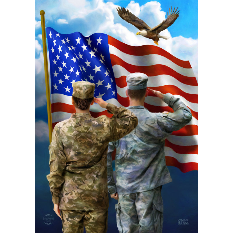 Drapeau de jardin America's Heroes