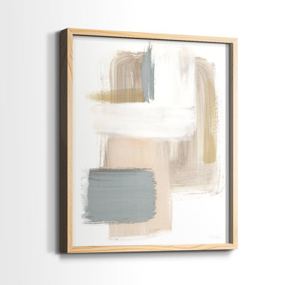 «Soft Symmetry I», reproduction encadrée - bois massif