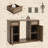 Retro Minimalism 50.4'' Wide Multifunctional Sideboard And Wine Cabinet -1703920581