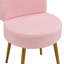 Upholstered Dressing Table Stool with Adjustable Feet