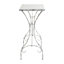 Console 43 po x 16,5 po x 34 po avec perchoirs fantaisistes, pieds en fer vieilli et table d'appoint décorative pour le salon