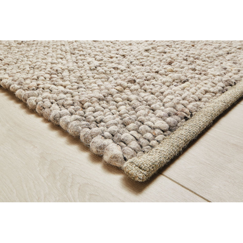 Amsterdam Wool Hand Woven Area Rug, Grey/Brown/Blue, Rectangle 170 x 240cm