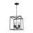 4-Light Adjustable Farmhouse Lantern Chandelier