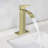 Single Handle Single Hole Bathroom Sink Faucet With Deckplate And Waterfall Spout  ( 1 Pack )-113953272