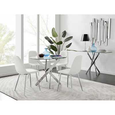 Tierra Dining Set with 4 Chairs