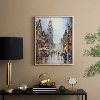 Christmas Holiday Art DLXXI Framed Print - Solid Wood