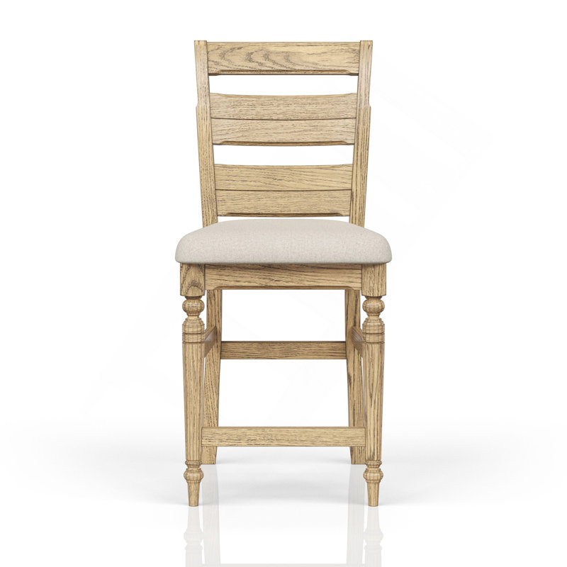 Ladder Back Counter Stool - Caramel Finish